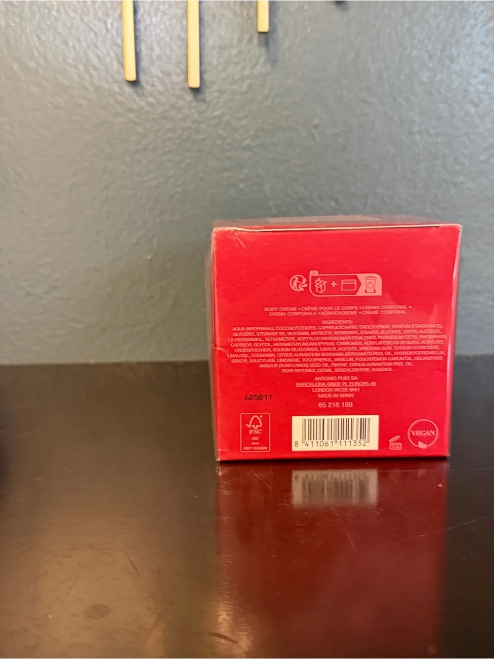 Carolina Herrera La Bomba Cosmetic Box in Bright Pink and Coral Accents